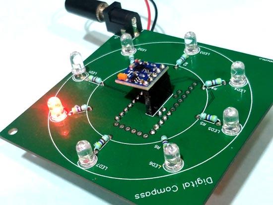 Description:Testing Digital Compass using Arduino and HMC5883L Magnetometer