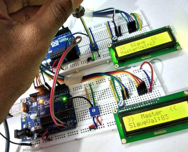 Description:Testing I2C Communication in Arduino