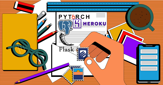 Flask 打包 PostgreSQL/PyTorch 的图像推荐系统在 Heroku 云平台上运行
